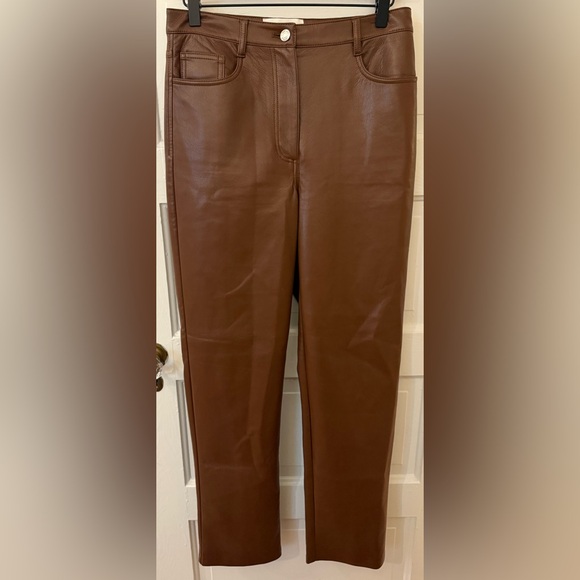 Aritzia Pants - Aritzia Wilfred THE MELINA Women's Faux Vegan Leather Pants High Waist Sz 6